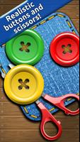Buttons and Scissors plakat