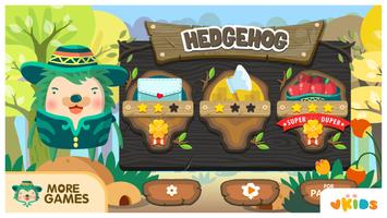 Poster Kids Animal Game- The Hedgehog