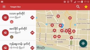 Yangon Bus Service Offline capture d'écran 1