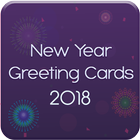 2018 New Year Wishes Cards icon