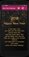 2018 New Year Wishes Cards captura de pantalla 3