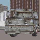 卡车停放在城市