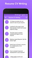 Resume CV Writing-poster