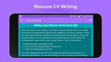 Resume CV Writing screenshot 3