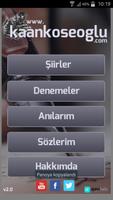 Kaan Köseoğlu Şiirleri captura de pantalla 1