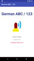 أبجدية الألمانية و الأعداد ABC الملصق