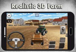Tractor Driving 3D Affiche