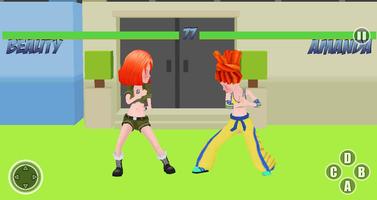 School Girls Fighting 3D capture d'écran 2