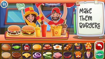 Burger Coo-King: A Fun Restaurant Chef Game Affiche