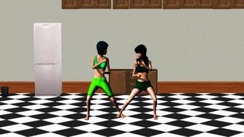 Last Girls Fighting Game 3D capture d'écran 2