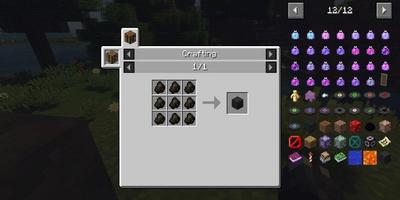 A Block of Charcoal Mod for MCPE পোস্টার