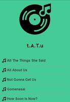 t.A.T.u Lyrics Top Hits ポスター