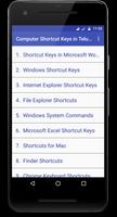 Computer Shortcut Keys постер