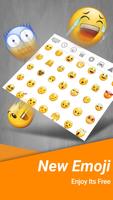 Emoji white keyboard تصوير الشاشة 1