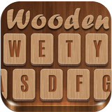 3D Wooden Skin Keyboard Theme icône