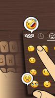 3D Wooden Skin Keyboard Theme تصوير الشاشة 2