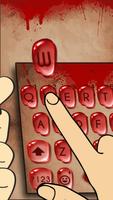 Blood Drop Keyboard With Scary Theme capture d'écran 1