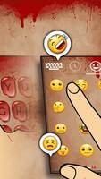 Blood Drop Keyboard With Scary Theme capture d'écran 2