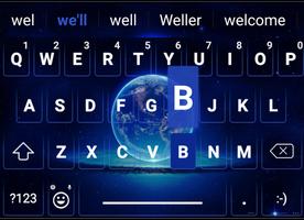 BlueWorld Emoji Keyboard تصوير الشاشة 1