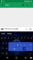 BlueWorld Emoji Keyboard تصوير الشاشة 2