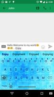 Blue shadow Emoji keyboard الملصق