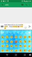 Blue shadow Emoji keyboard تصوير الشاشة 1