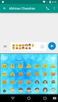 Blue shadow Emoji keyboard تصوير الشاشة 2
