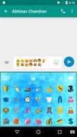 Blue shadow Emoji keyboard تصوير الشاشة 3