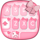 Pink Bow Keyboard - Cute and girly Keyboard APK