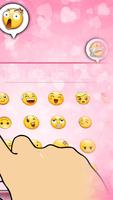 Pink Bow Keyboard - Cute and girly Keyboard capture d'écran 3