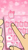 Pink Bow Keyboard - Cute and girly Keyboard capture d'écran 1