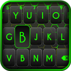 Hexagonal Green Keyboard icône