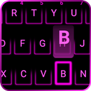 Neon Pink Keyboard - IOS Emoji APK