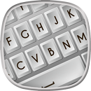 Solid White 3D Keyboard Theme APK
