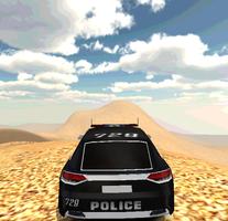 Arabic City Police Car 3D Affiche