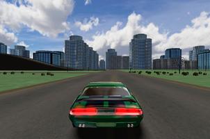Classic City Car 3D Poster