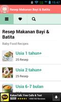 Resep Makanan Bayi & Batita poster