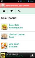 Resep Makanan Bayi & Batita screenshot 1