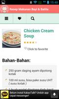 Resep Makanan Bayi & Batita capture d'écran 2