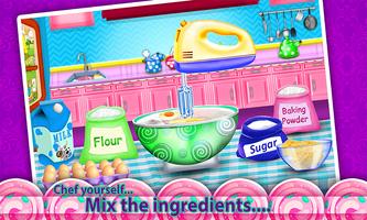 Princess Cosmetics Box Cake Maker! Cooking Game captura de pantalla 1