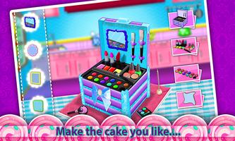 Princess Cosmetics Box Cake Maker! Cooking Game capture d'écran 3