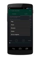 برنامه‌نما Audio Recorder عکس از صفحه