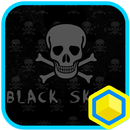 Mr.Black Skull 카카오홈 테마 APK