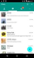 KakaoTalk theme Material Teal स्क्रीनशॉट 1