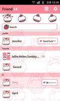 Fluffy Rabbit Kakao Theme. screenshot 1