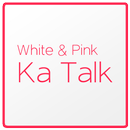 화이트 & 핑크 카카오톡 테마 KaKao Talk APK