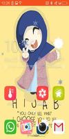 Cute Cartoon Hijab Girl ảnh chụp màn hình 2