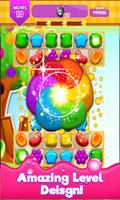 Candy Gummy Match 3 2017 captura de pantalla 1