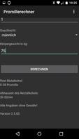 Promille Rechner screenshot 1