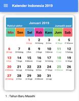 Kalender 2019 Terlengkap 截图 1